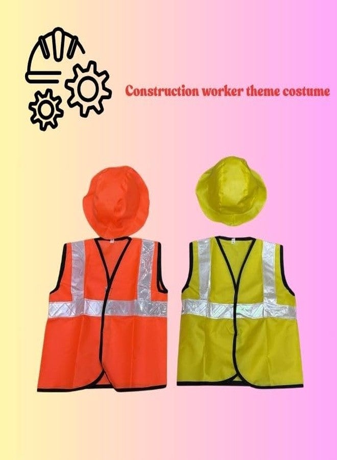 فانسي دريسويل زي تنكري للمهندسين من FancyDressWale للأطفال والكبار لمسابقات الأزياء التنكرية والحفلات ذات الطابع الخاص (أصفر، 6-8 سنوات) - Image 5